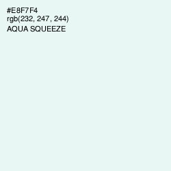 #E8F7F4 - Aqua Squeeze Color Image